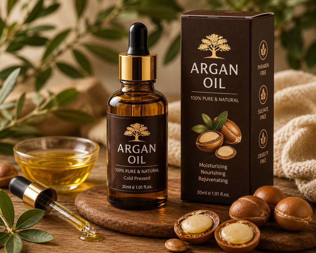 Pure Moroccan Argan Oil – Organic Skin & Hair Care